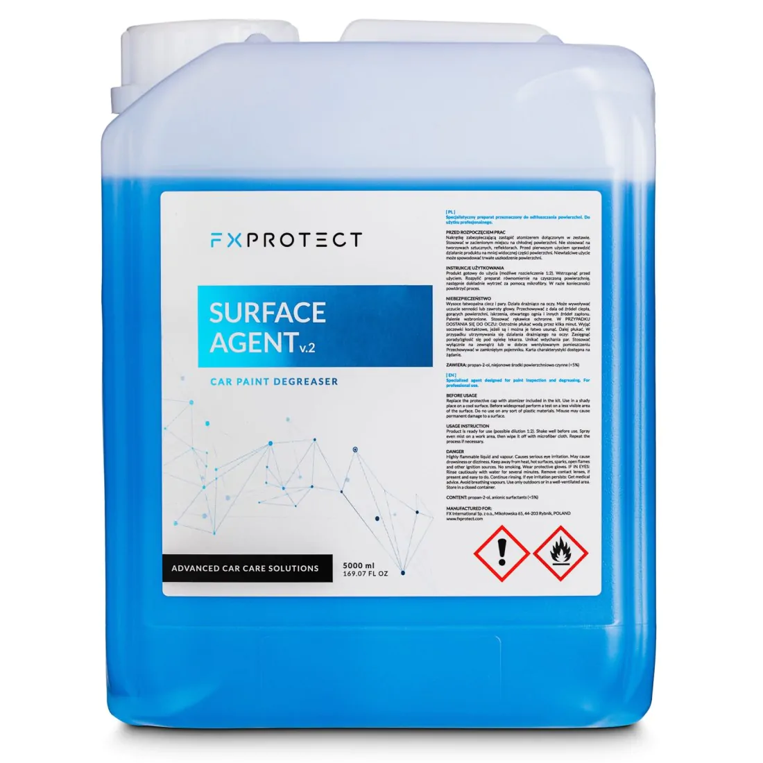 Знежирювач фарби на спиртовій основі FX Protect Surface Agent 5л