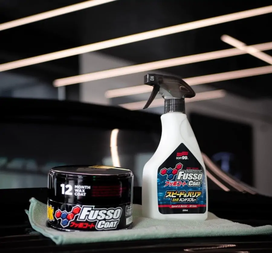 Спрей для надання блиску та гідрофобних властивостей SOFT99 Fusso Coat Speed & Barrier Hand Spray 400мл