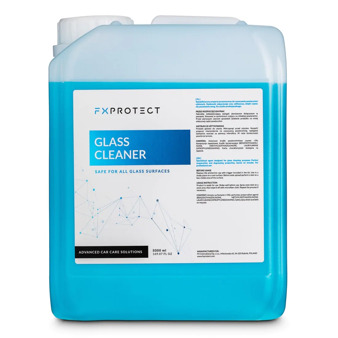 Засіб для чищення скла без аміаку FX Protect Glass Cleaner 5л