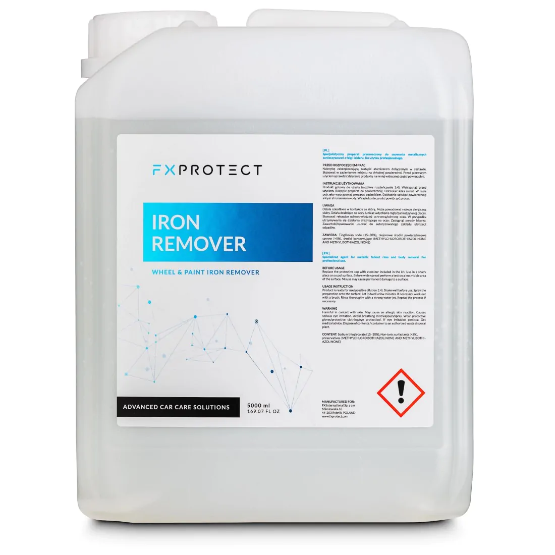 Засіб для видалення металевих вкраплень, дуже ефективний FX Protect Iron Remover 5л