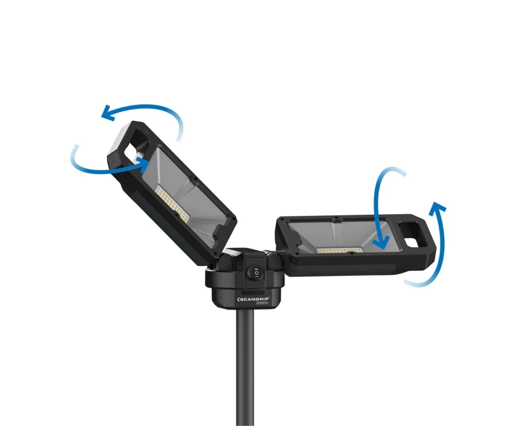 Прожектор з двома LED-головками та штативом Scangrip Tower 5 Connect