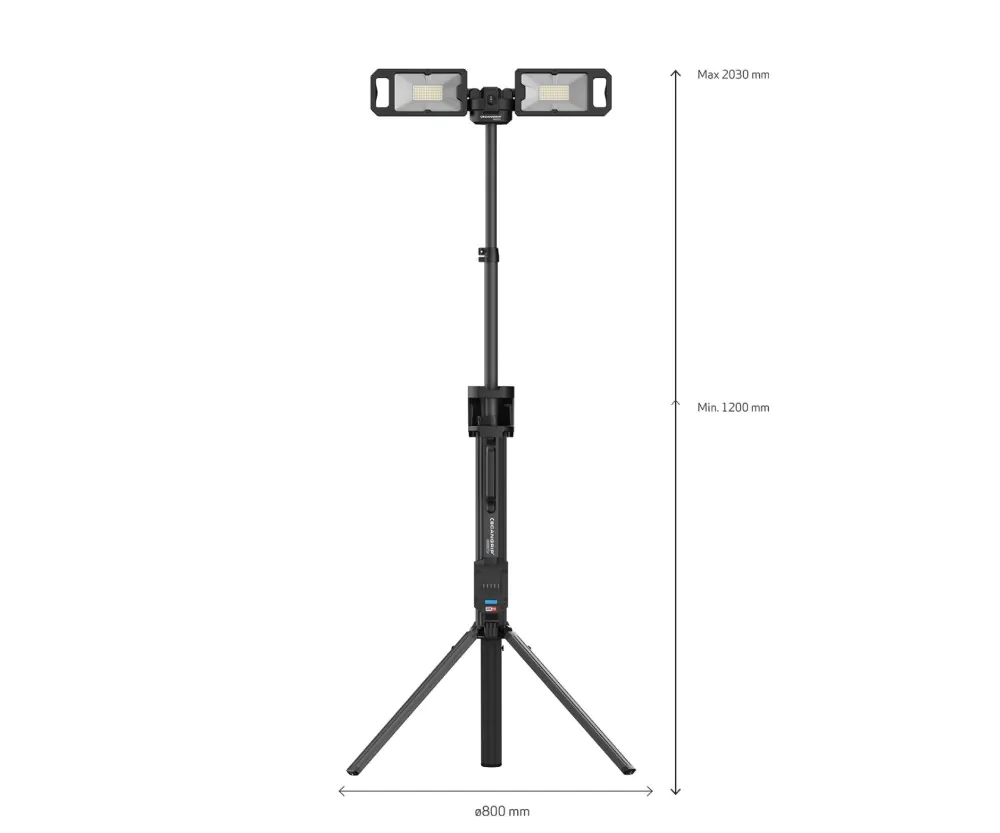 Прожектор з двома LED-головками та штативом Scangrip Tower 5 Connect