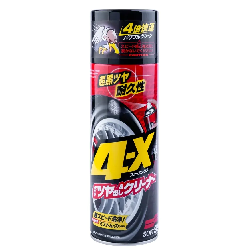 Засіб для чорніння шин антистатичний SOFT99 4-X Tire Cleaner 470мл