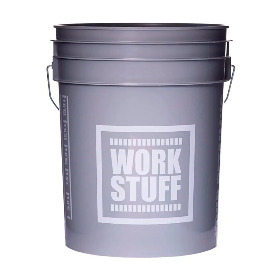 Відро сірого кольору для мийки автомобіля Work Stuff Detailing Bucket Grey 20л
