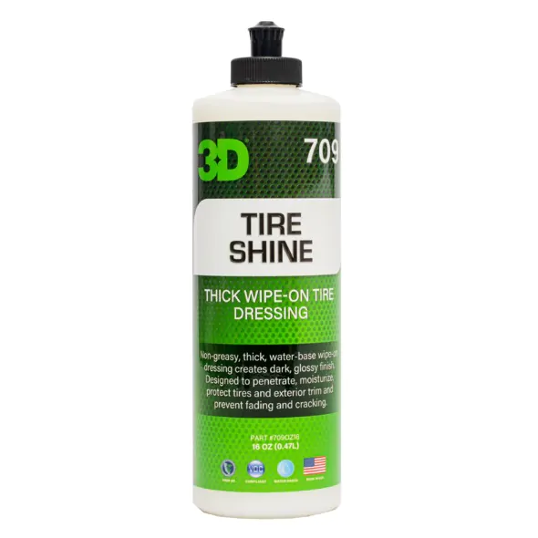 Універсальний захисний засіб на водній основі, сатин 3D Tire Shine 473мл