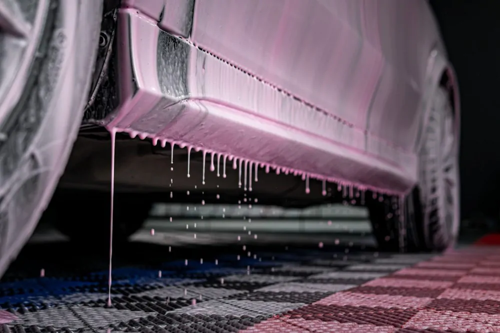 Піна для безконтактної мийки автомобіля блакитна Shiny Garage Pink Snow Foam 1л