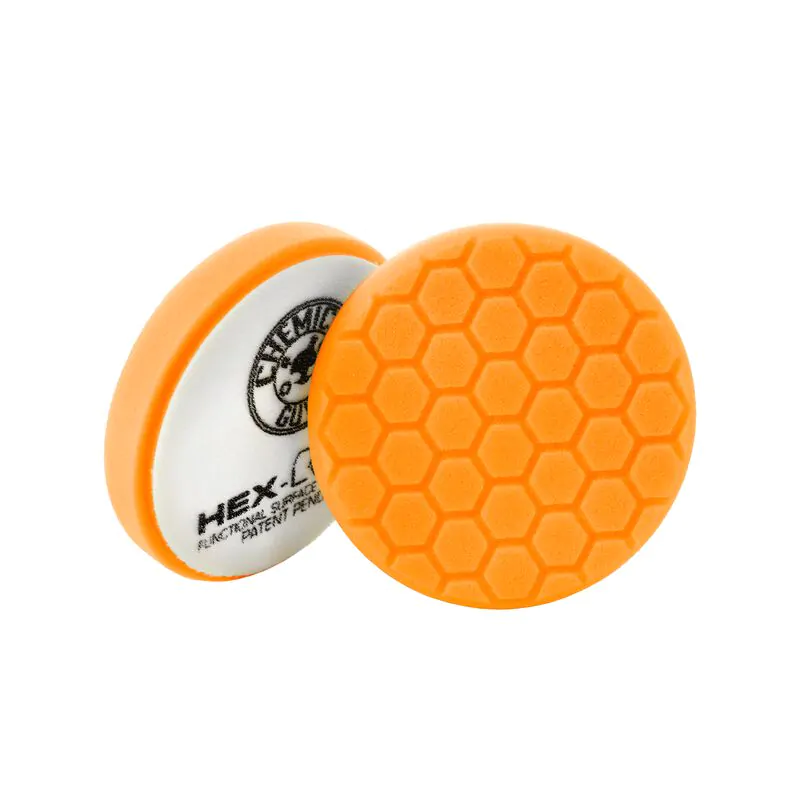 Полірувальний круг середньої жорсткості ріжучій помаранчевий Chemical Guys Orange Hex-Logic Medium-Heavy Cutting Pad 125мм (BUFX_102HEX5)