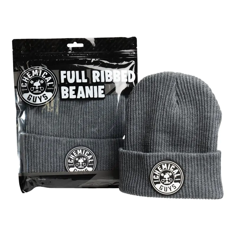Шапка біні Chemical Guys Full Ribbed Beanie Gray (SHE910)