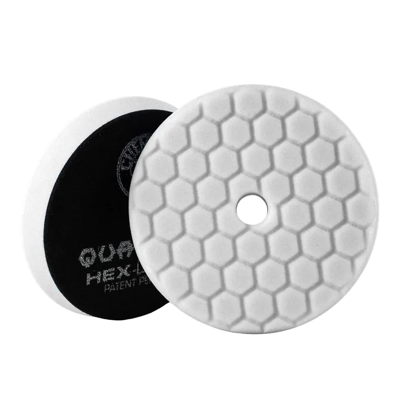 Полірувальний круг з отвором помірно м’який фінішний білий Chemical Guys White Hex-Logic Quantum Light-Medium Polishing Pad 125мм (BUFX_114HEX5)