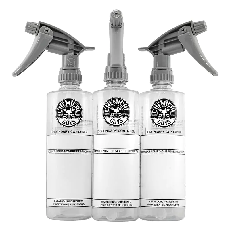 Ємність для розведення з хімостійким тригером Chemical Guys Secondary Container Dilution Bottle Heavy Duty Sprayer 3шт (ACC138)
