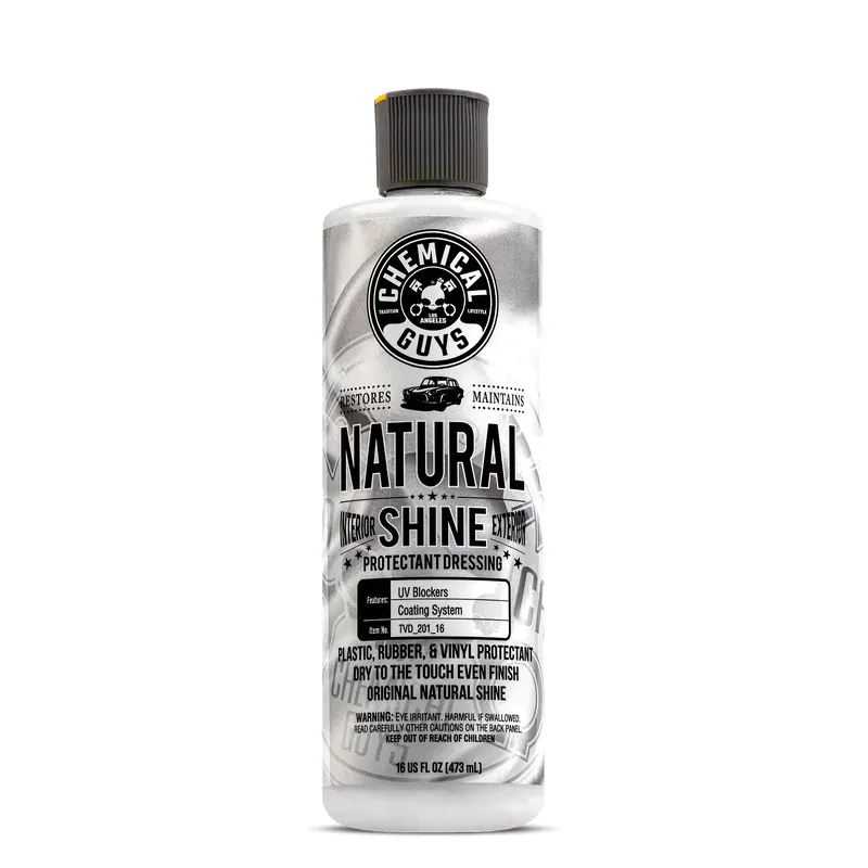 Дресинг для гуми, вінілу та пластику Chemical Guys Natural Shine New Look Shine Plastic, Rubber, Vinyl Dressing 473мл (TVD201_16)