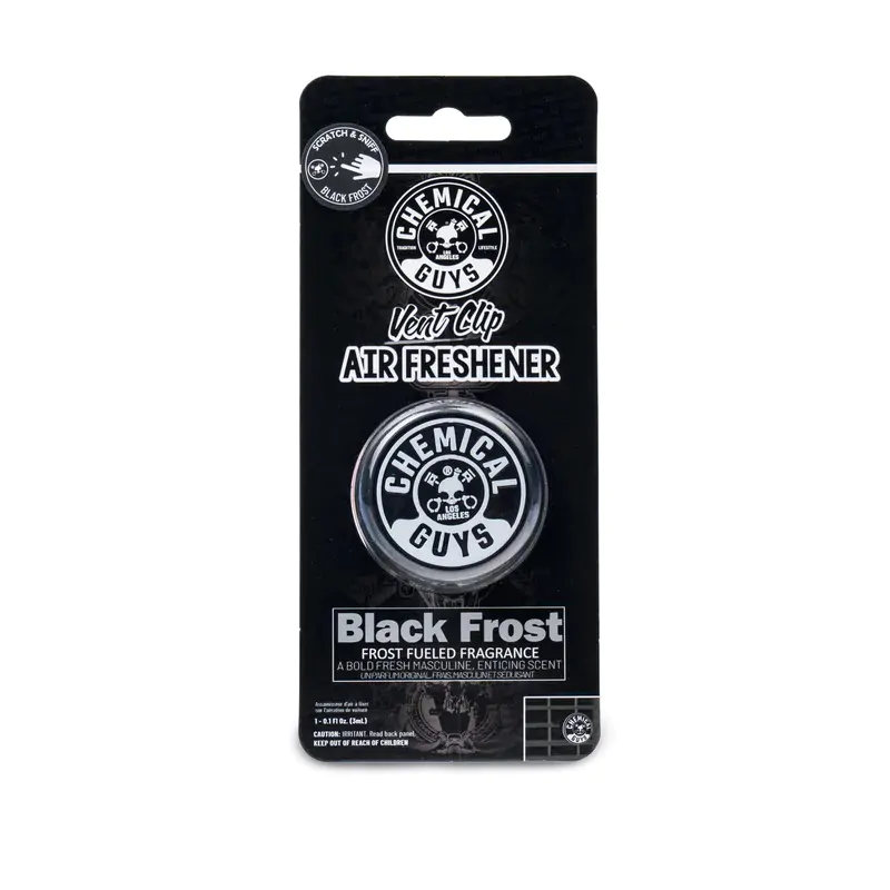 Ароматизатор на решітку кондиціонера Chemical Guys Black Frost Vent Clip Air Freshener (AIR401)