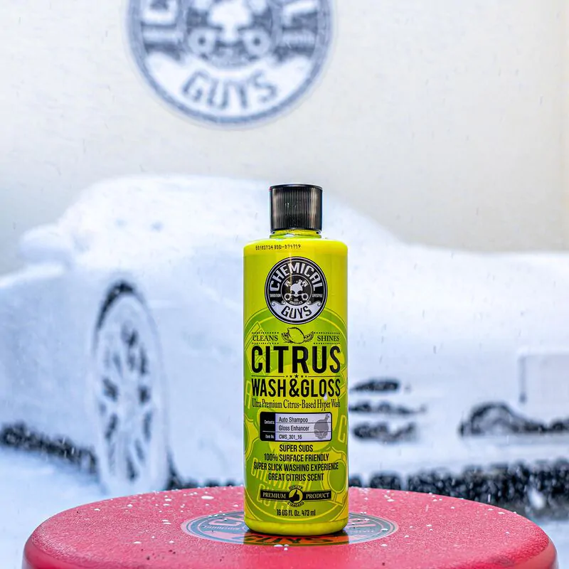 Автошампунь на основі цитрусових Chemical Guys Citrus Wash and Gloss Concentrated Ultra Premium Hyper Wash and Gloss 473мл (CWS301_16)