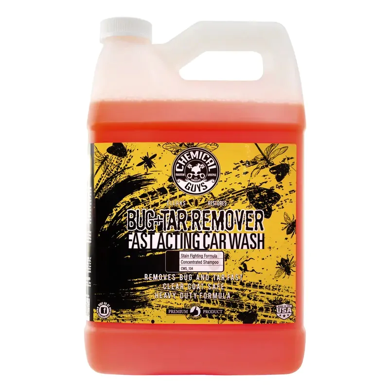 Автошампунь, що очищує смоли, сліди від комах Chemical Guys Bug Plus Tar Remover Heavy Duty Car Wash Shampoo 3785мл