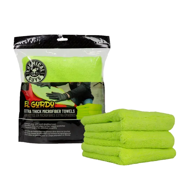 Рушник Chemical Guys EL Gordo Extra Thick Professional Microfiber Towel Green 41x41см, 1шт (MIC323)