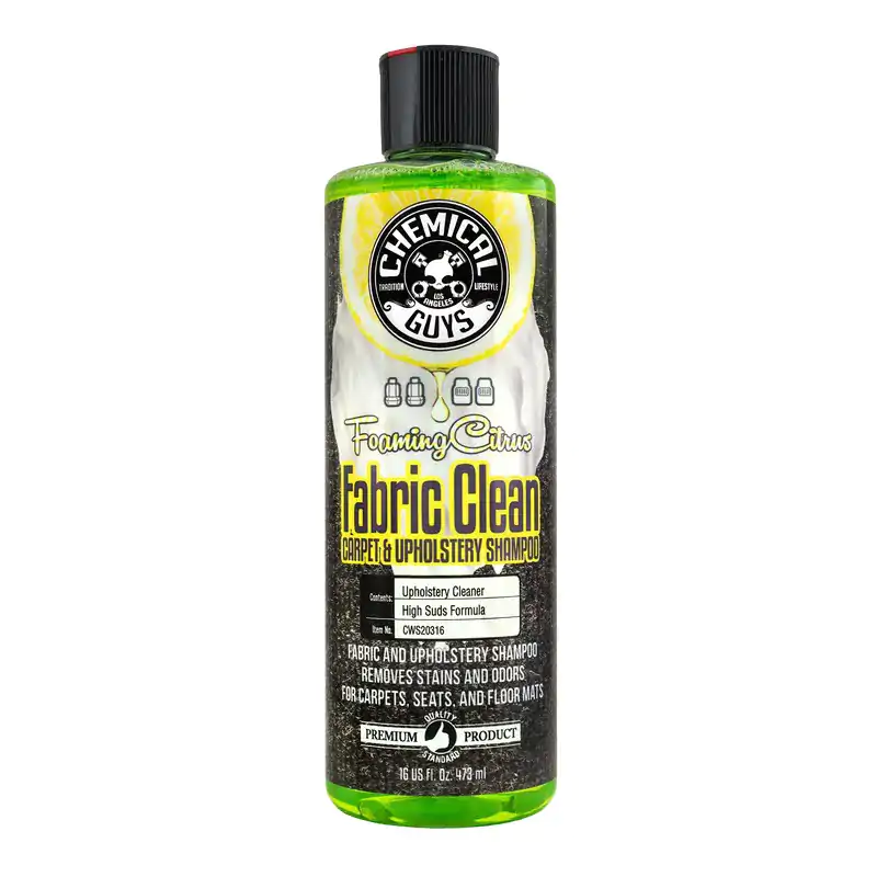 Очищувач для оббивки та килимів з ароматом цитрусу Chemical Guys Foaming Citrus Fabric Clean 473мл (CWS203_16)