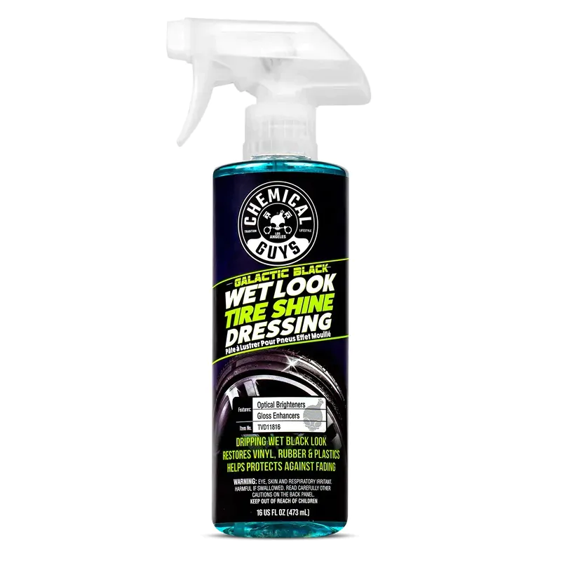 Захисний засіб для гуми Chemical Guys Galactic Black Wet Look Tire Shine Dressing 473мл (TVD118_16)