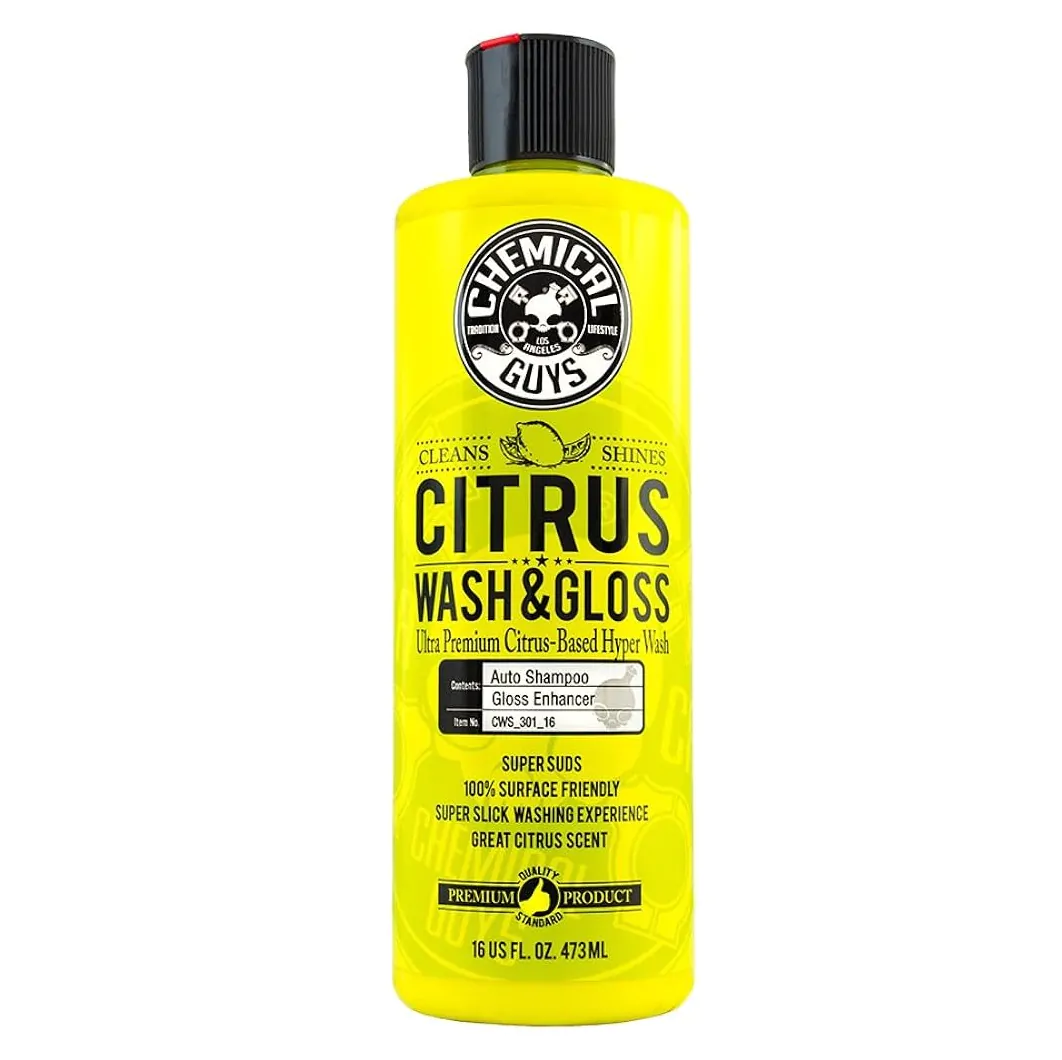 Автошампунь на основі цитрусових Chemical Guys Citrus Wash and Gloss Concentrated Ultra Premium Hyper Wash and Gloss 473мл