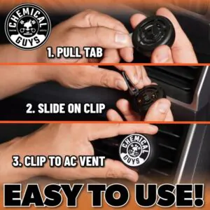 Ароматизатор на решітку кондиціонера з тропічним ароматом Chemical Guys Forbidden Paradise Tropical Scent Vent Clip Air Freshener