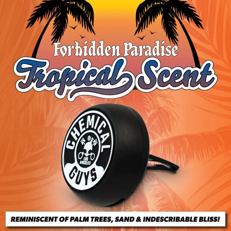 Ароматизатор на решітку кондиціонера з тропічним ароматом Chemical Guys Forbidden Paradise Tropical Scent Vent Clip Air Freshener