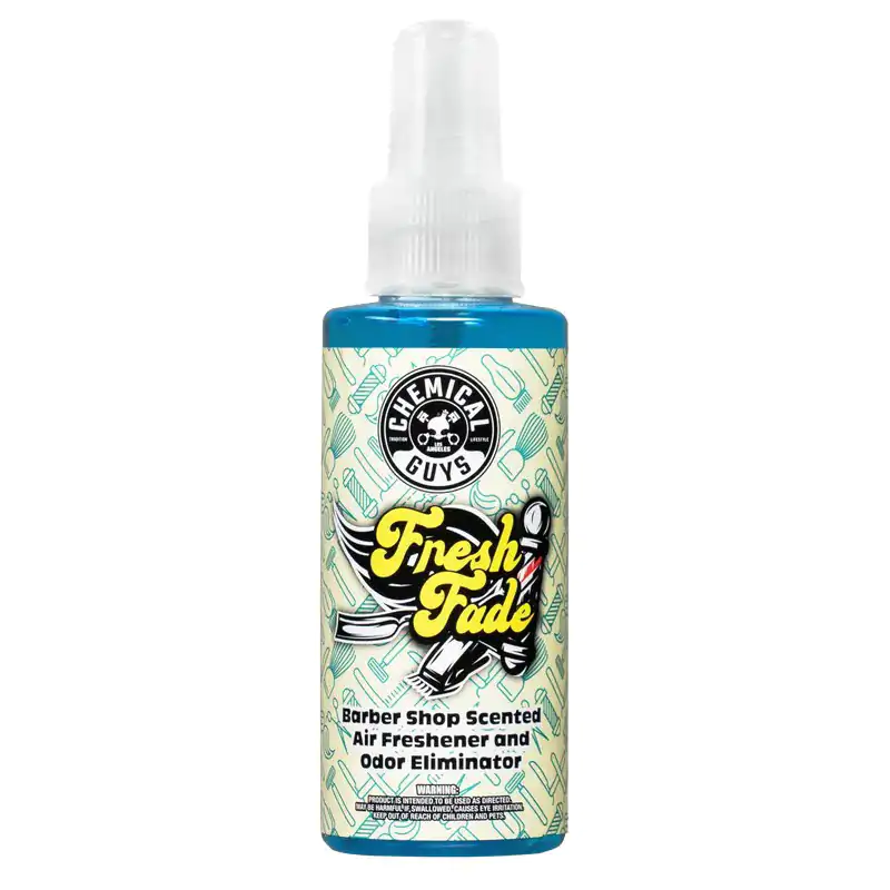 Ароматизатор та нейтралізатор запахів з ароматом барбершопа Chemical Guys Fresh Fade Air Freshener & Odor Eliminator 118мл (AIR250_04)