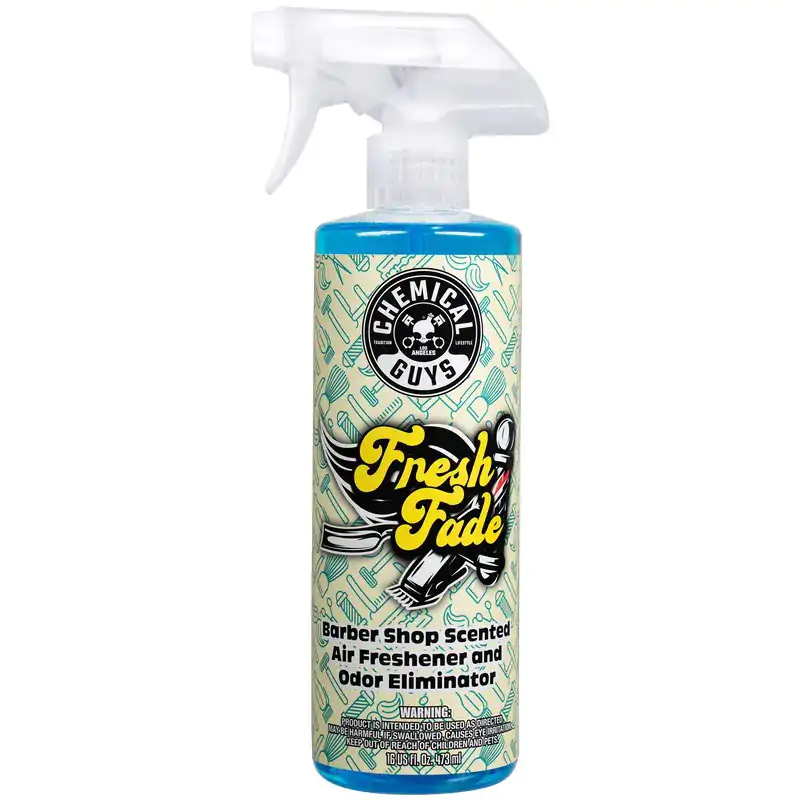 Ароматизатор та нейтралізатор запахів з ароматом барбершопа Chemical Guys Fresh Fade Air Freshener & Odor Eliminator 473мл (AIR250_16)