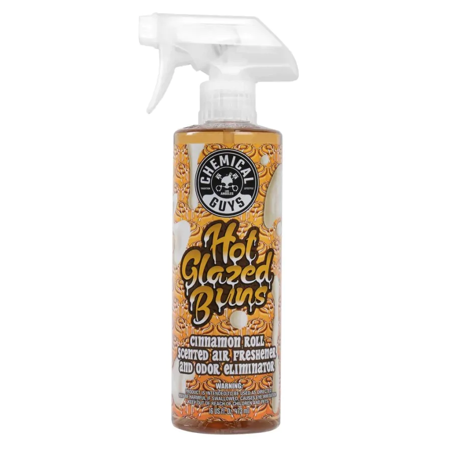 Ароматизатор та нейтралізатор запахів сінабон Chemical Guys Hot Buns Cinnamon Roll Scented Air Freshener & Odor Eliminator 473мл (AIR251_16)