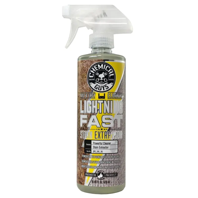 Очищувач та засіб для видалення плям з тканин та килимів Chemical Guys Lightning Fast Stain Extractor for Fabric 473мл (SPI191_16)