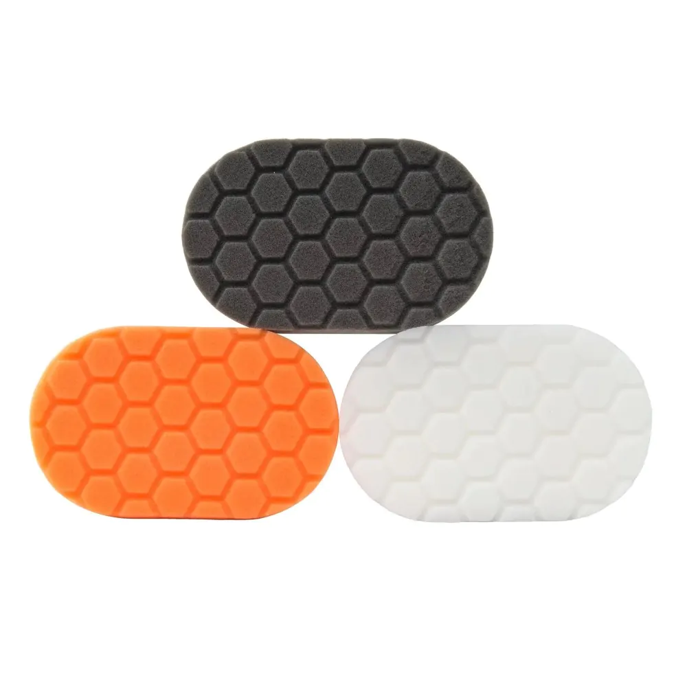 Набір аплікаторів для ручного полірування Chemical Guys Hex-Logic Hand Polishing Applicator Pads Kit 3шт (BUFX_204)