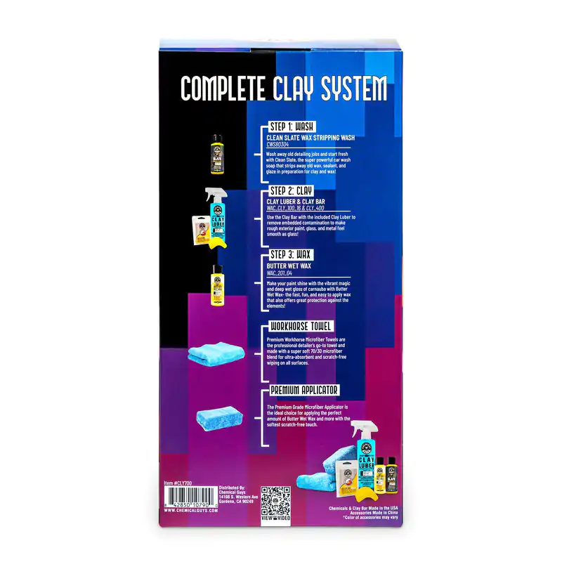 Набір глиняної системи Chemical Guys Complete Clay System Kit (CLY700)