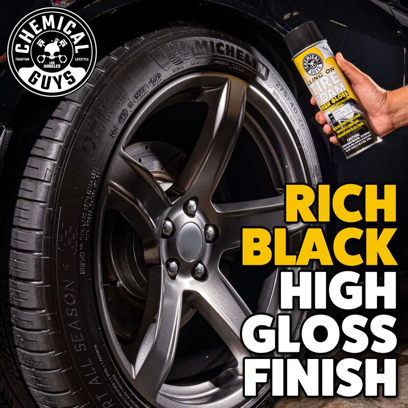Очищуюча піна для шин 3 в 1 Chemical Guys Сling on Tire Foam High Gloss 3 in 1 Cleaner, Protectant & Dressing 539мл (TVDSPRAY103)