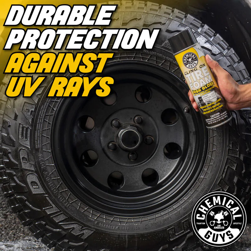 Очищуюча піна для шин 3 в 1 Chemical Guys Сling on Tire Foam High Gloss 3 in 1 Cleaner, Protectant & Dressing 539мл (TVDSPRAY103)