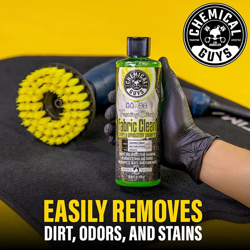 Очищувач для оббивки та килимів з ароматом цитрусу Chemical Guys Foaming Citrus Fabric Clean 1893мл (CWS203_64)