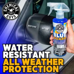 Поліроль спрей для захисту пластику та гуми з мокрим ефектом Chemical Guys Blue Guard Wet Look Dressing 3785мл (TVD103)