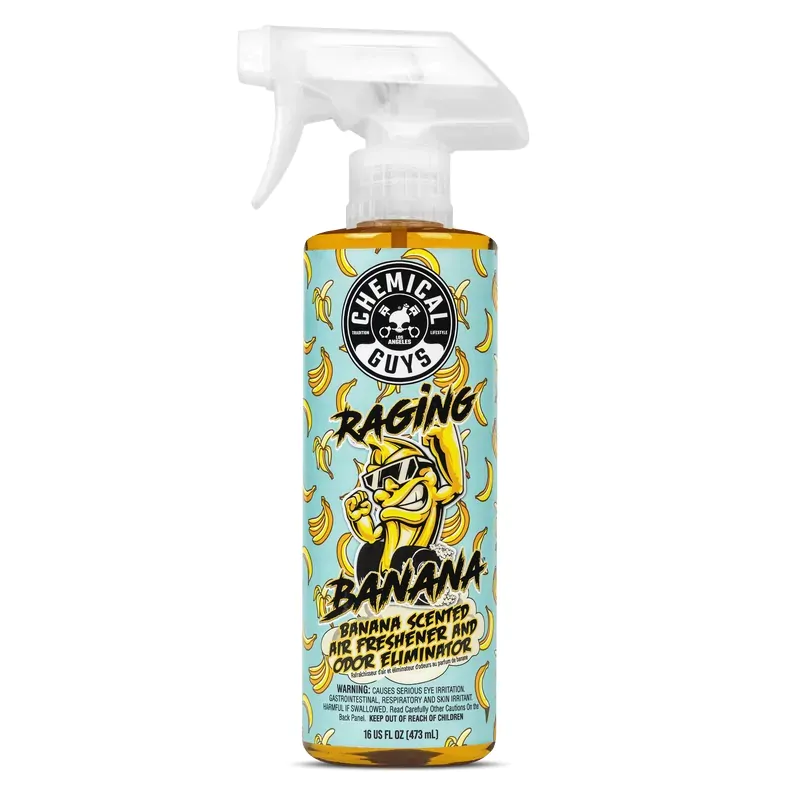 Ароматизатор та нейтралізатор запахів з ароматом банану Chemical Guys Raging Banana Air Freshener & Odor Eliminator 473мл (AIR252_16)