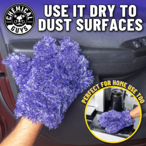 Руквичка п'ять пальців Chemical Guys Furry Five Finger Stranger Helpful Handy Detailing Mitt (MIC511)