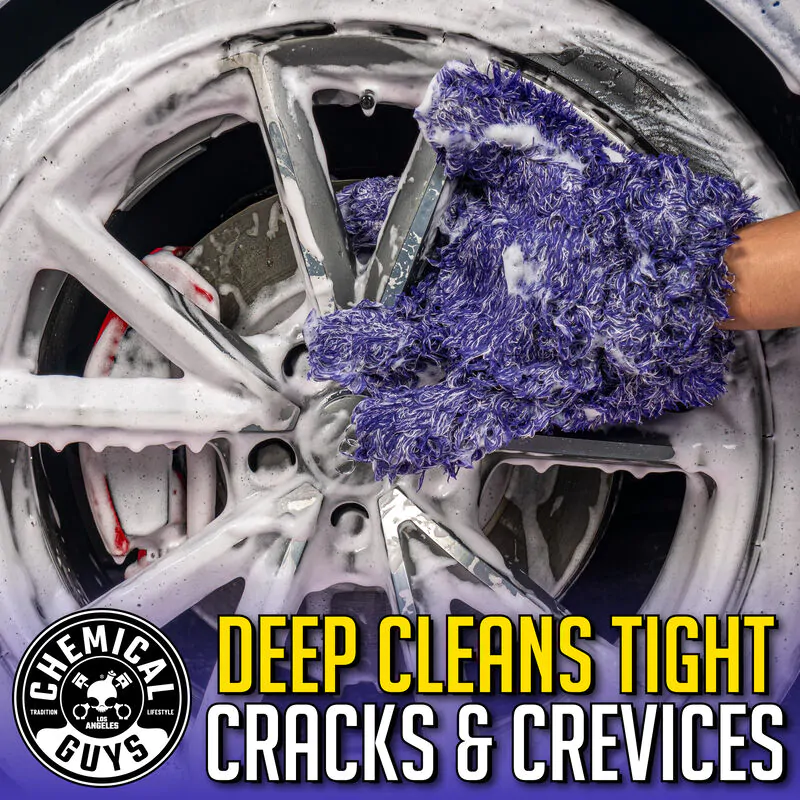 Руквичка п'ять пальців Chemical Guys Furry Five Finger Stranger Helpful Handy Detailing Mitt (MIC511)