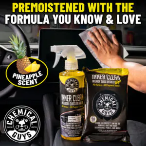 Серветки для швидкого детейлінгу інтер'єру Chemical Guys Innerclean Wipes 50шт (PMW_SPI663_50)