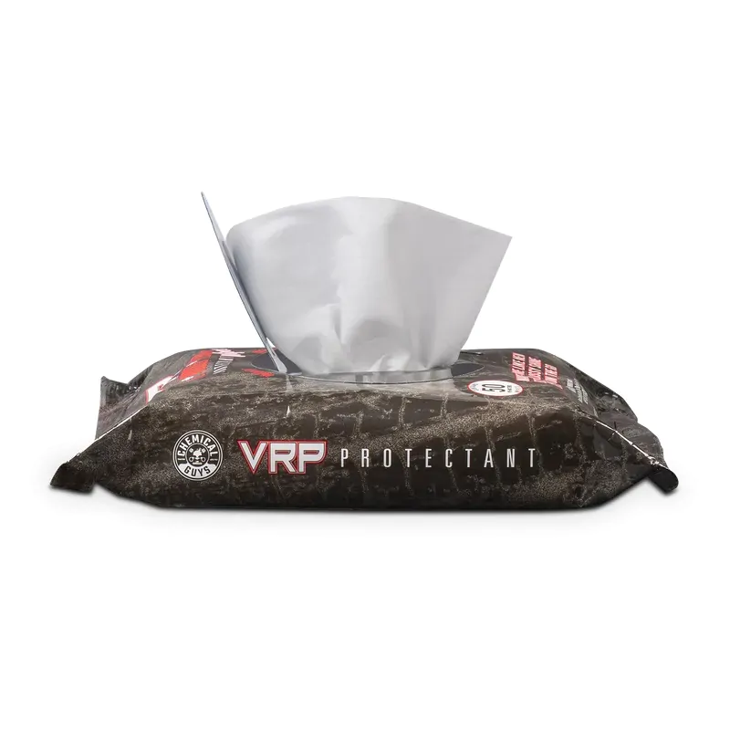 Серветки-поліроль Chemical Guys VRP Protectant Car Wipes for Vinyl, Rubber and Plastic 50шт (PMW_TVD107_50)