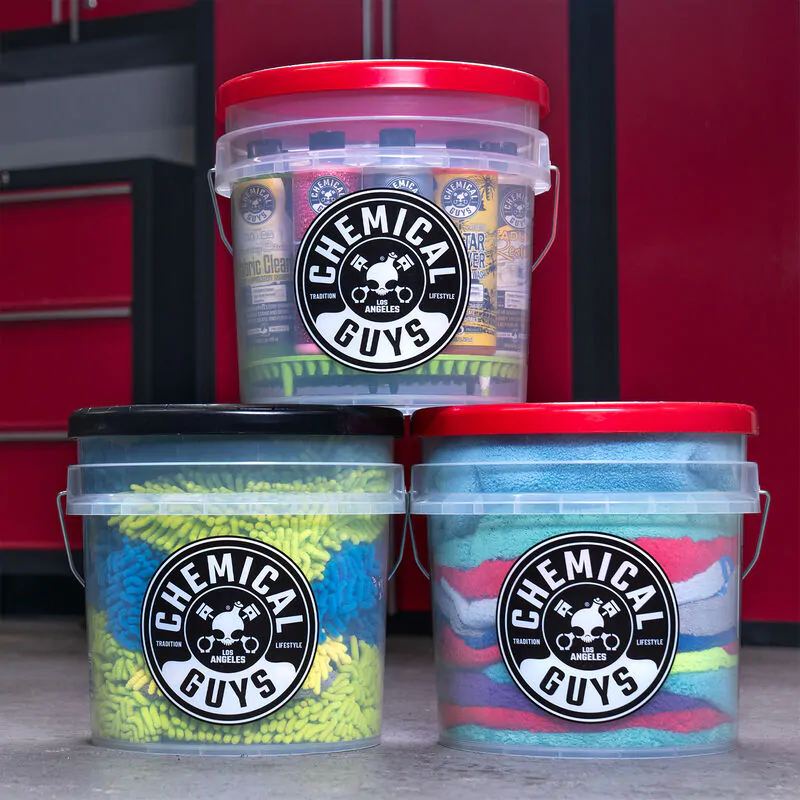 Відро прозоре для мийки автомобіля Chemical Guys Bucket Transparent 16,5 л (ACC106)
