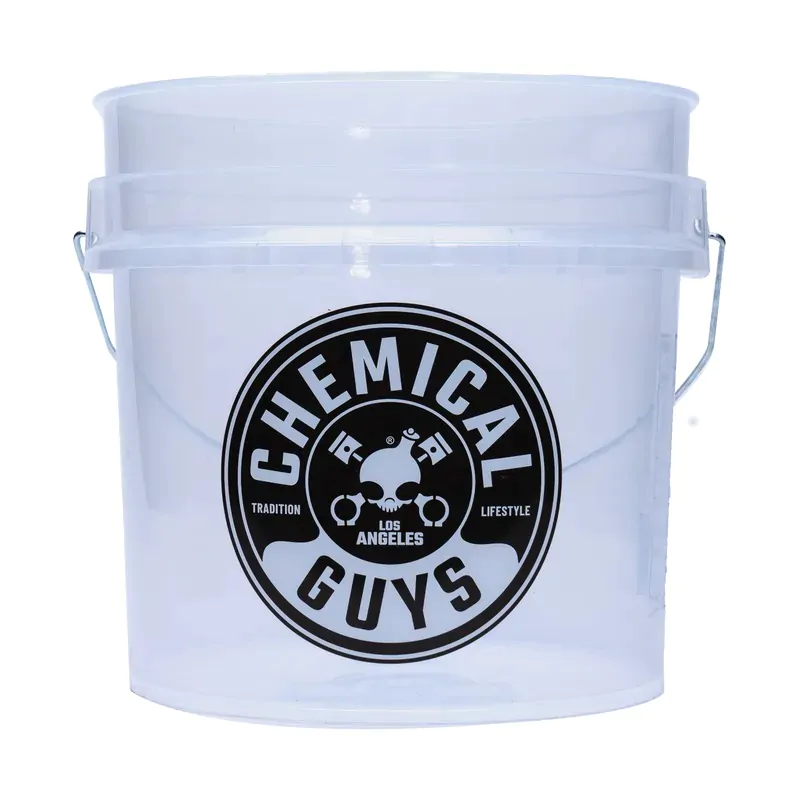 Відро прозоре для мийки автомобіля Chemical Guys Bucket Transparent 16,5 л (ACC106)
