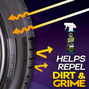 Захисний засіб для гуми блискучий Chemical Guys Galactic Black Wet Look Tire Shine Dressing 473мл (TVD118_16)