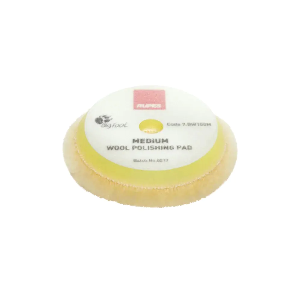 Полірувальний круг з хутра середньої жорсткості RUPES Wool Polishing Pad Меdium BW100M Ø90 mm (9.BW100M)
