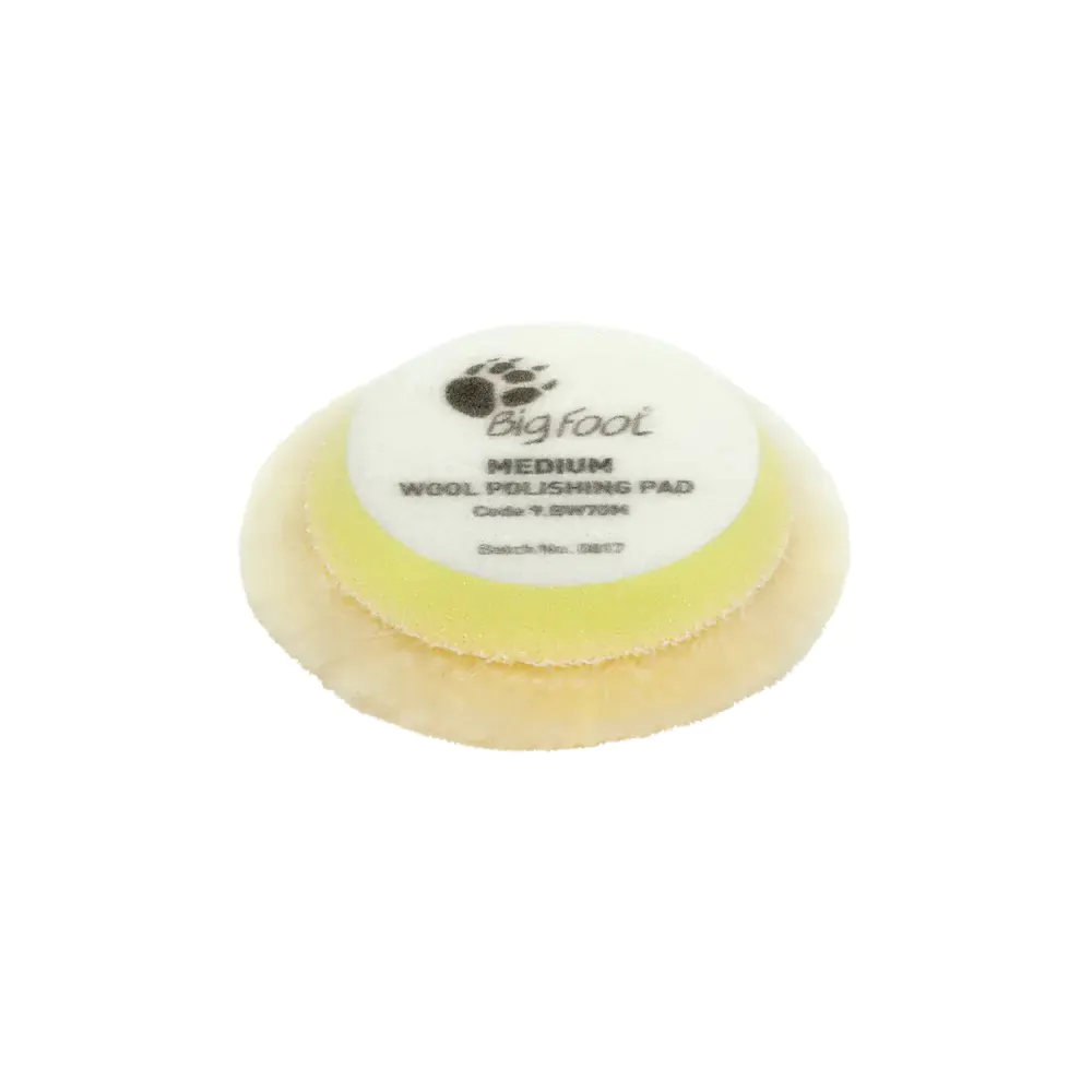Полірувальний круг з хутра середньої жорсткості RUPES Wool Polishing Pad Меdium BW70M Ø65 mm (9.BW70M)