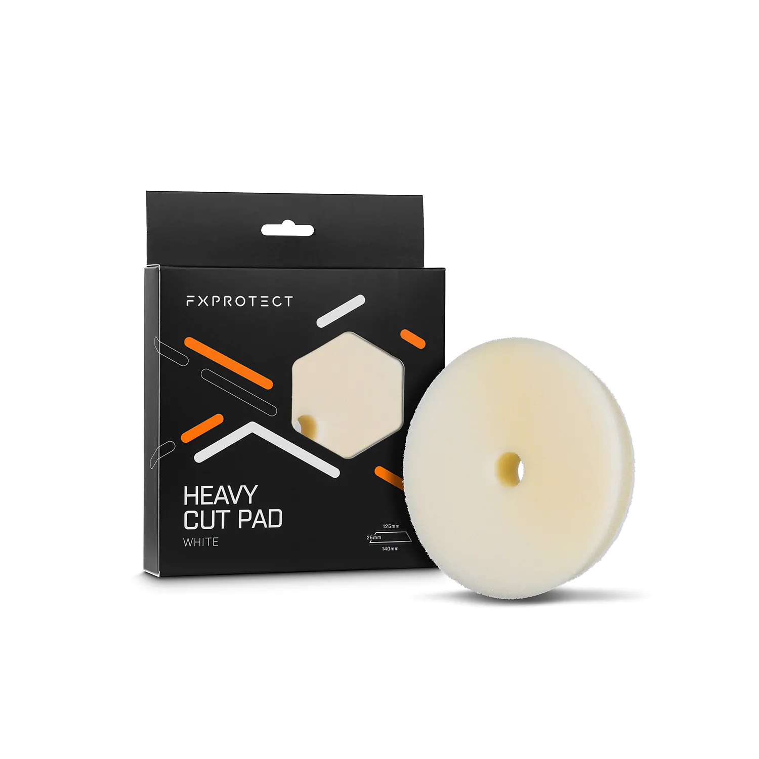Полірувальний круг жорсткий FX PROTECT Heavy Cut Pad White 75/90mm (FX-0013)