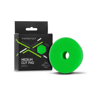 Полірувальний круг середньої жорсткості FX PROTECT Medium Cut Pad Green 75/90mm (FX-008)