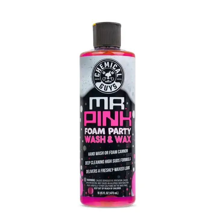Шампунь з воском для ідеального блиску авто Chemical Guys Mr. Pink Foam Party 473мл