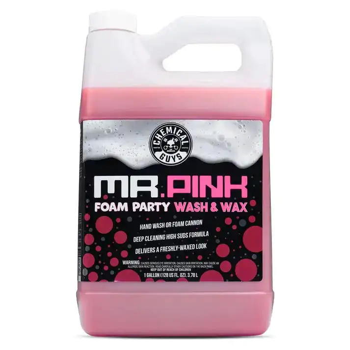 Шампунь з воском для ідеального блиску авто Chemical Guys Mr. Pink Foam Party 3785мл