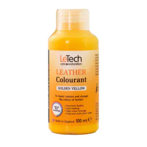 Краска полиуретановая на водной основе для кожи LeTech Leather Colourant Expert Line Golden Yellow 200мл (010340200-LT)