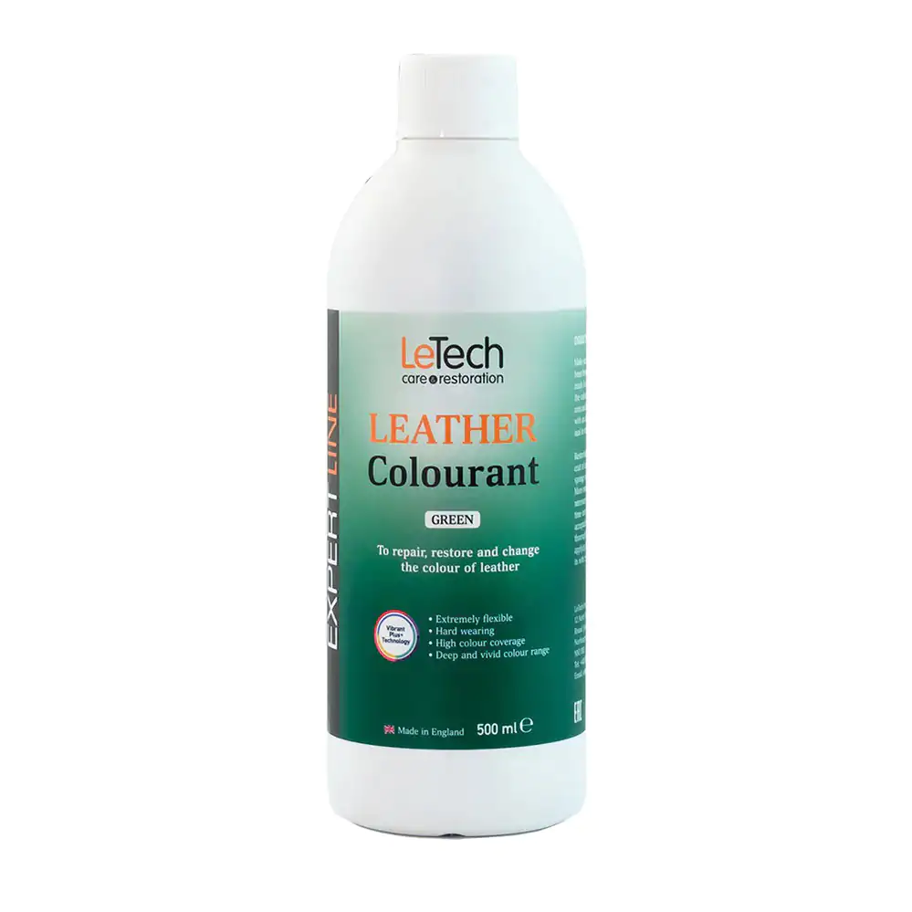 Фарба поліуретанова на водній основі для шкіри LeTech Leather Colourant Expert Line Green 500мл